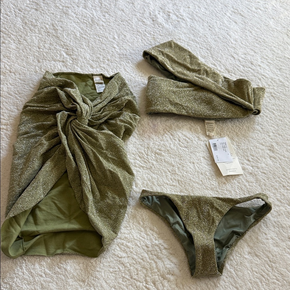 Baobab Collection Olive Green Swim Set